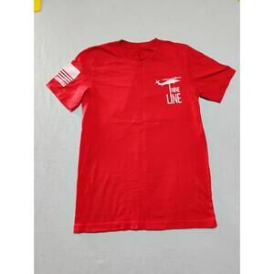 Nineline Line RED. (Remember Everyone Deployed) Size Small Red Tee